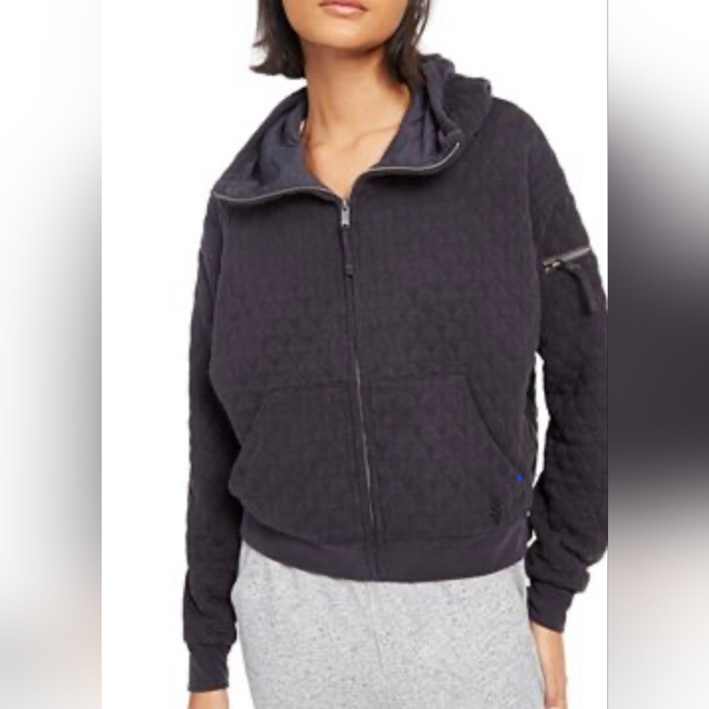 FP Movement Quilted Sweatshirt Black Size L